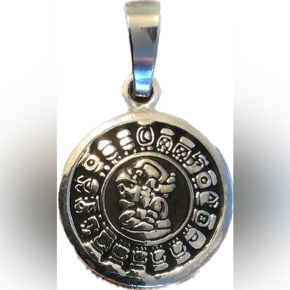 New vintage Mayan Mexican Calendar Medallion pendant charm